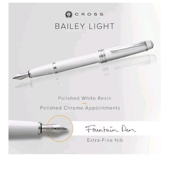 Cross Bailey Light Refillable Fountain Presented in a Everyday Gift Box - Medium - Picture 2 of 6